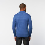Half-Zip Pullover Sweater // True Blue Melange (S)