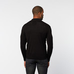 Half-Zip Pullover Sweater // Black (S)