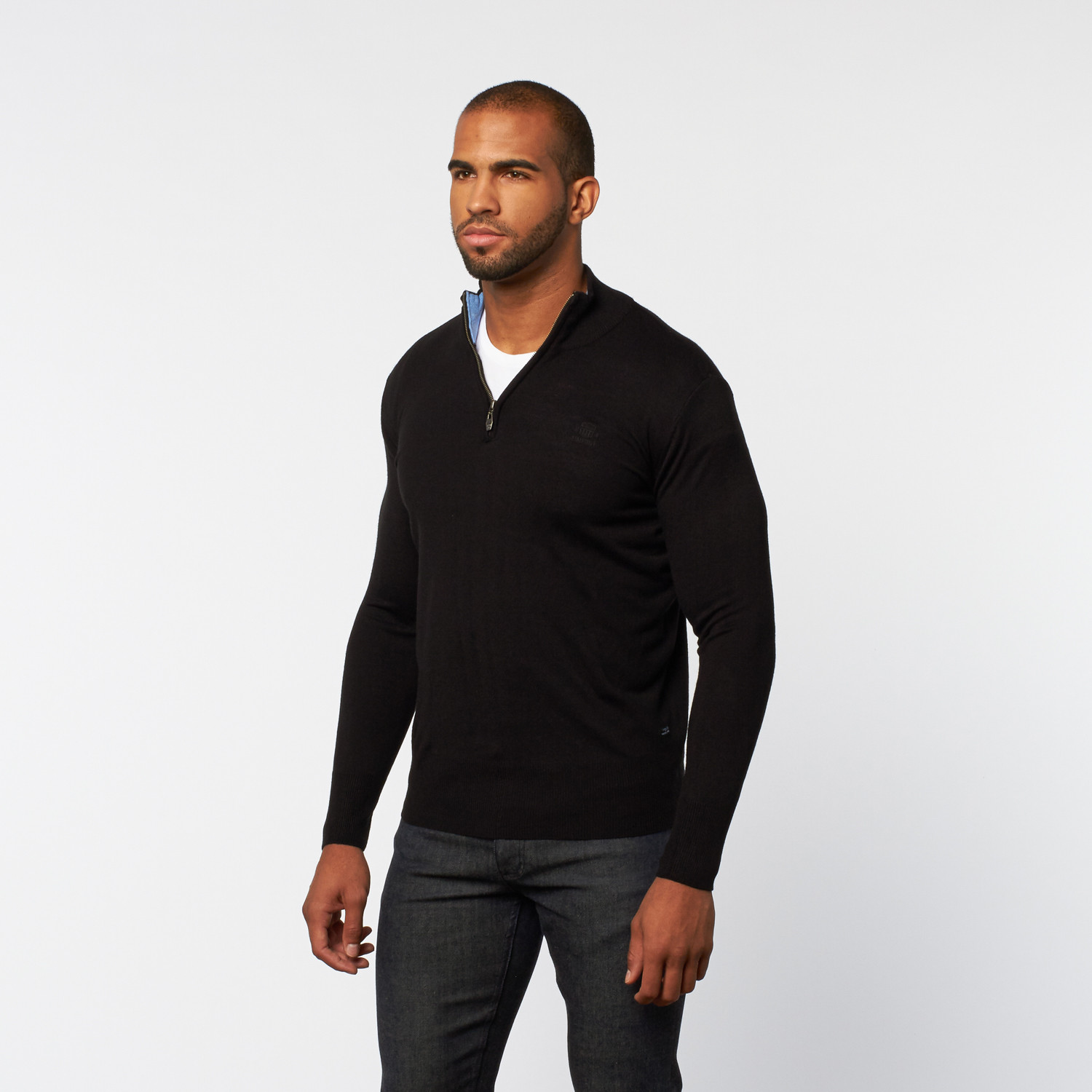 Half-Zip Pullover Sweater // Black (2XL) - Timeout Outerwear + Sweaters