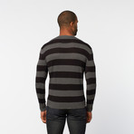 Santa Cruz Pullover Sweater // Moist Concrete Melange + Black Stripe (2XL)