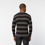 Santa Cruz Pullover Sweater // Moist Concrete Melange + Black Stripe (S)