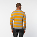Santa Cruz Pullover Sweater // Grey Melange Stripe (S)