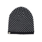 Beanie // Black + White Birdseye