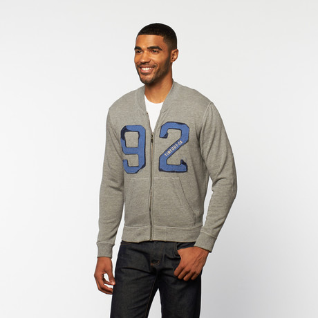 1992 Zip-Up Sweatshirt // Grey Melange (S)