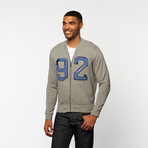 1992 Zip-Up Sweatshirt // Grey Melange (L)