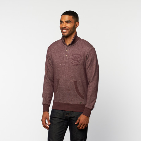 Henley Sweatshirt // Wine Heather (S)