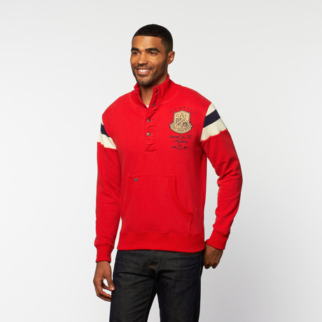 Henley Sweatshirt // Cardinal Red (S)