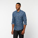 Button-Up // Dark Denim Floral (XL)