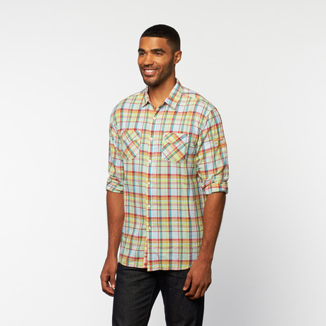 Button-Down // Baby Blue Plaid (S)