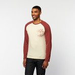 Arcadia Bowl Long-Sleeve Raglan Tee // Ruby Wine (S)