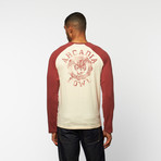Arcadia Bowl Long-Sleeve Raglan Tee // Ruby Wine (S)