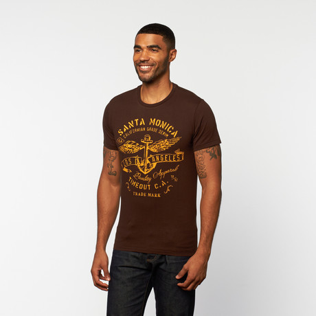 Santa Monica Printed Tee // Bracken (S)