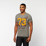 1973 Tiger Printed Tee // Grey Melange (M)