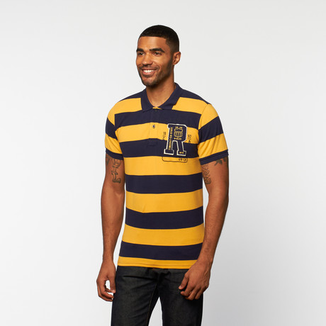 Riverside Polo // Navy Stripe (S)