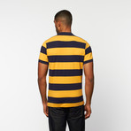 Riverside Polo // Navy Stripe (S)
