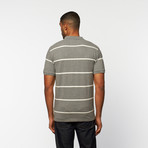 Timeout // Classic Polo // Grey Melange Stripe (L)
