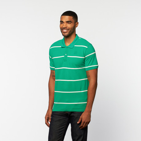 Classic Polo // Poison Green Stripe (L)