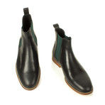L'Horloger Chelsea Boot // Ebony Black + Green (US: 7)