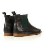 L'Horloger Chelsea Boot // Ebony Black + Green (US: 7)