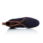 Le Poète Boot // Navy Blue + Cognac (US: 7)