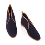 Le Poète Boot // Navy Blue + Cognac (US: 7)