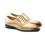 Gianni Wingtip Oxford // Sand Patina (US: 11.5)