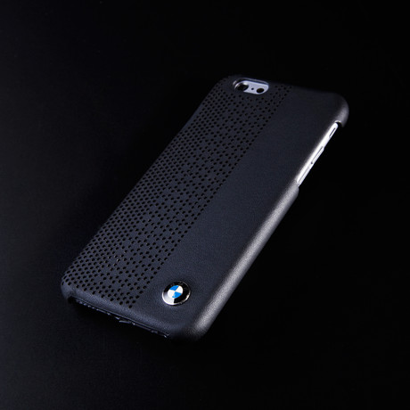 Masters Club // BMW Perforated Leather Hard Case // Black (iPhone 6/6s)