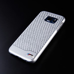 Carbon Fiber + Aluminum Hard Case // Silver (iPhone 6/6s Plus)