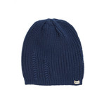 Textured Knit Beanie // Navy