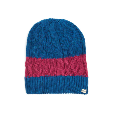 Cable Knit Beanie // Petrol
