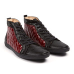 Lord Casual Quilted High-Top // Black + Red (Euro: 40)