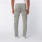 Slim Straight Twill Cargo Pants // Grey (31WX32L)