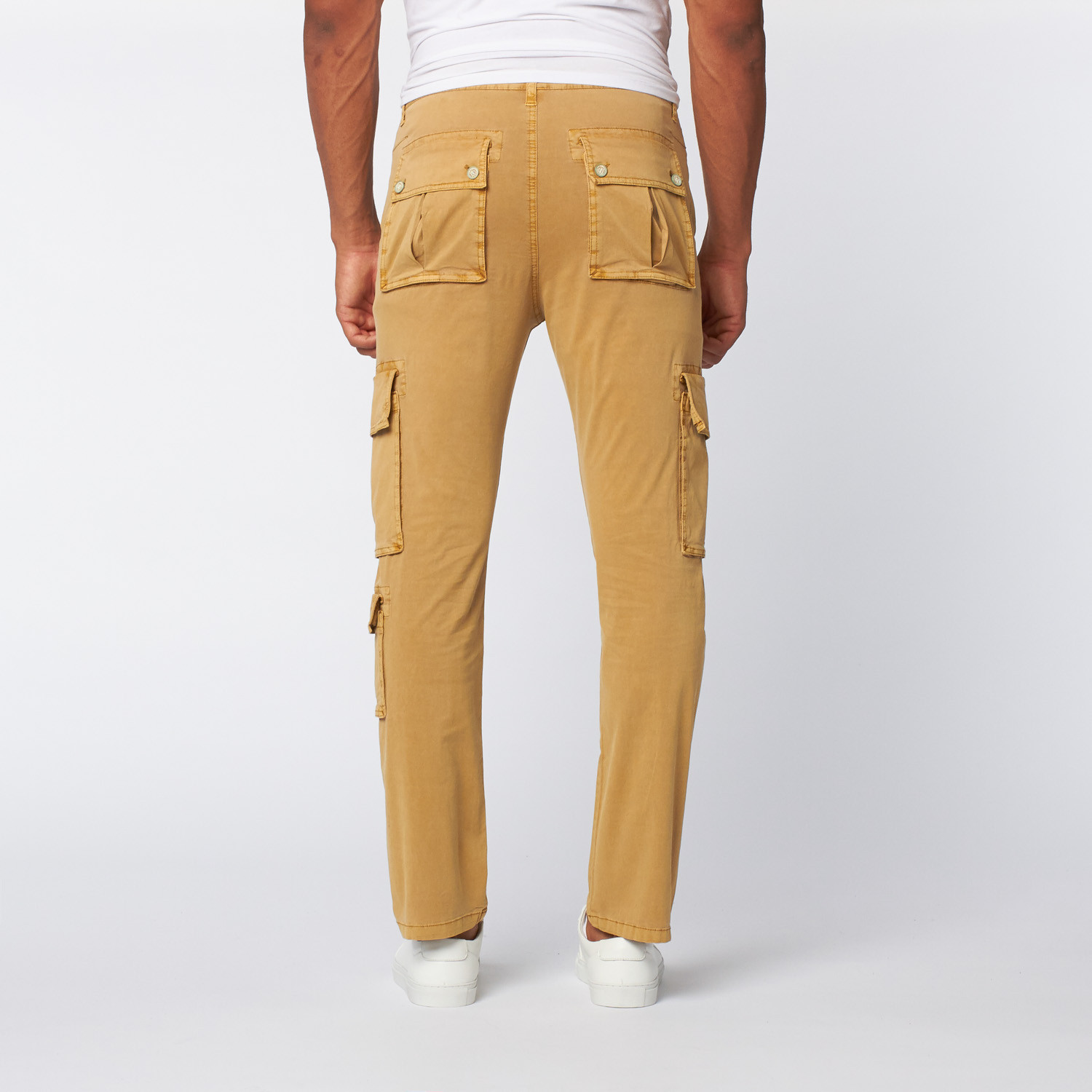 slim fit cargo pants khaki