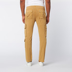 Slim Straight Twill Cargo Pants // Khaki (29WX32L)
