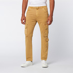 Slim Straight Twill Cargo Pants // Khaki (29WX32L)