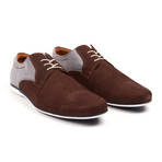 MYS Sport Casual Suede + Leather Derby // Dark Brown + Grey (Euro: 39)