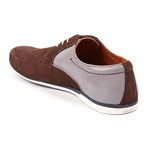 MYS Sport Casual Suede + Leather Derby // Dark Brown + Grey (Euro: 43)