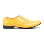 Lord Chancellor Croco Embossed Oxford // Yellow (Euro: 46)