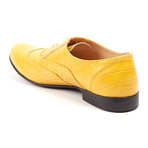 Lord Chancellor Croco Embossed Oxford // Yellow (Euro: 45)