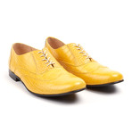 Lord Chancellor Croco Embossed Oxford // Yellow (Euro: 42)