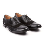 MYS // Lord Chancellor Suede + Leather Wingtip Oxford // Black (Euro: 45)