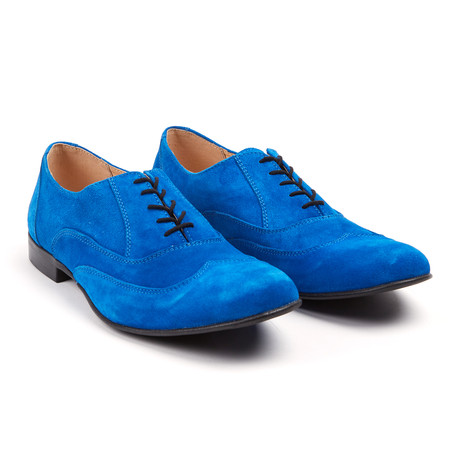 Lord Chancellor Suede Wingtip Oxford // Blue Night (Euro: 39)