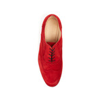 Lord Chancellor Suede Wingtip Oxford // Red Chili (Euro: 45)