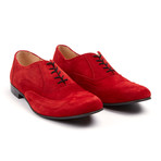 Lord Chancellor Suede Wingtip Oxford // Red Chili (Euro: 41)