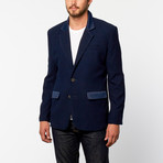 Standard Issue // Fleece Blazer // Navy (S)