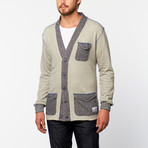 ViveShirt // Flap Pocket Cardigan // Gray (L)