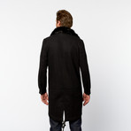 Standard Issue // Wool Long Coat // Black (XL)