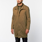 Standard Issue // Cotton Long Coat // Military Green (L)