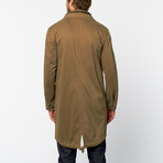 Standard Issue // Cotton Long Coat // Military Green (L)