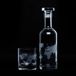 Luigi Bormioli Classico Collection // Map of the World Set (Decanter Only)